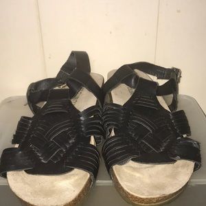 Secret Celebrity strapped slippers
